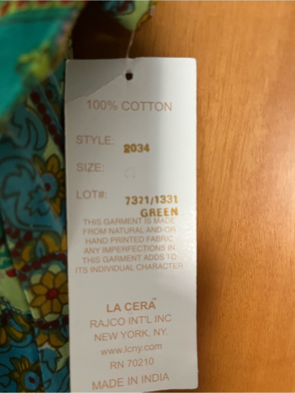 Green Women's Sundress - Classic Cotton 100%, size S/M